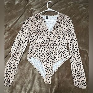 Dalmatian print bodysuit